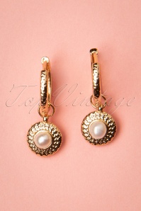Day&Eve by Go Dutch Label - 50s Coraline Pearl Earrings in Gold