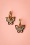 Glamfemme Butterfly Pearl Earrings Años 50 en Dorado