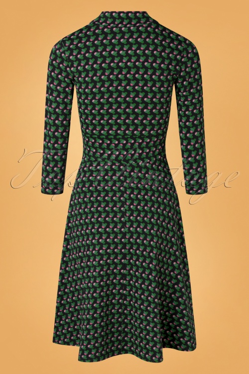 Blutsgeschwister - 60s Miraculous Power Tralala Dress in Tiny Little Cactus Black 3