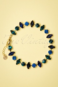 Day&Eve by Go Dutch Label - Shades of Blue Armband in Gold