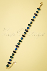 Day&Eve by Go Dutch Label - 50s Shades of Blue Bracelet in Gold  3