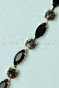 Day&Eve by Go Dutch Label - 50s Beatrice Gold Diamond Bracelet in Black and Grey 2
