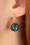 Goldplated Dot Earrings Années 60 en Libellule Brillante