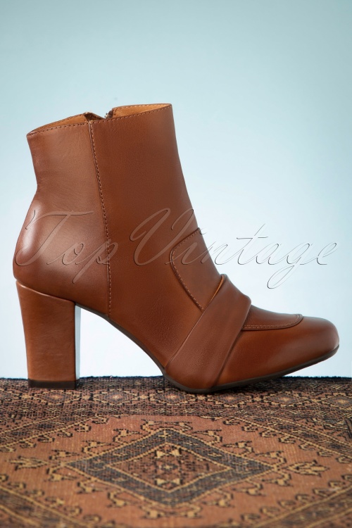 Miz Mooz - 40s Hannon Booties in Brandy 3