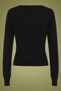 Collectif Clothing - Machi Pumpkin Face trui in zwart 3