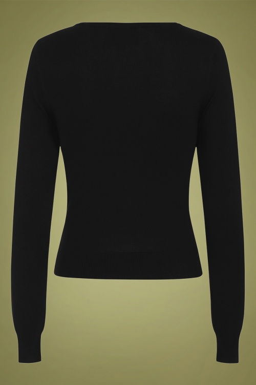 Collectif Clothing - Machi Pumpkin Face trui in zwart 3