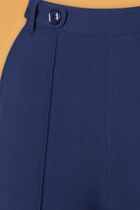 King Louie - Garbo Pintuck Tuillerie Pants Années 70 en Bleu Éblouissant 4