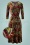 King Louie - 70s Lee St Pepper Dress in Plum Red