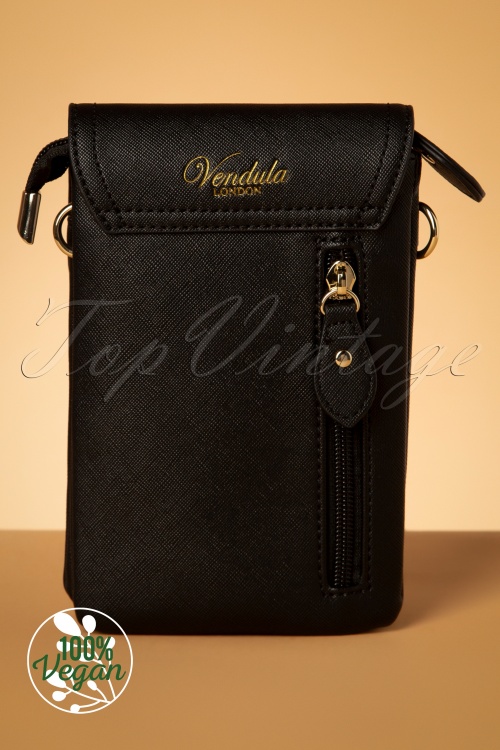 Vendula - Lucky Paws Handytasche in Schwarz 4