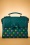 Banned Retro - 50s Retro Influencer Handbag in Teal 3