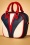 Banned Retro Superstar Mini Bowling Bag Années 50 en Bleu Marine