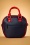 Banned Retro - Superstar Mini Bowling Tasche in Marineblau 3