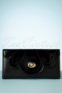 Banned Retro - 50s Scalloped Wallet in Black