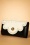 50s Scalloped Wallet in Black and Cream