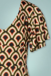 Vintage Chic for Topvintage - Romana Geo Swing Kleid in Multi 4