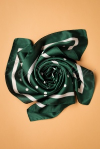 Banned Retro - 50s Anna Silky Scarf in Green