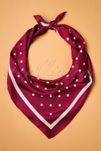 Banned Retro - 50s Anna Silky Scarf in Red
