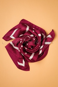 Banned Retro - 50s Anna Silky Scarf in Red 2