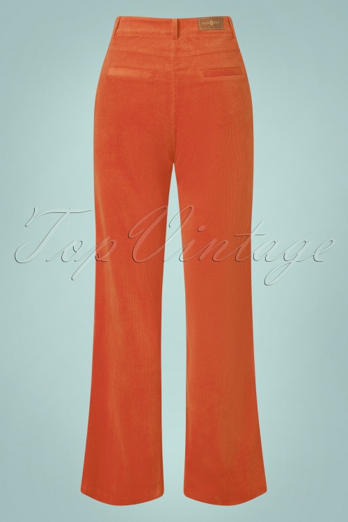 Surkana - 70s Betsy Wide Trousers in Orange 2