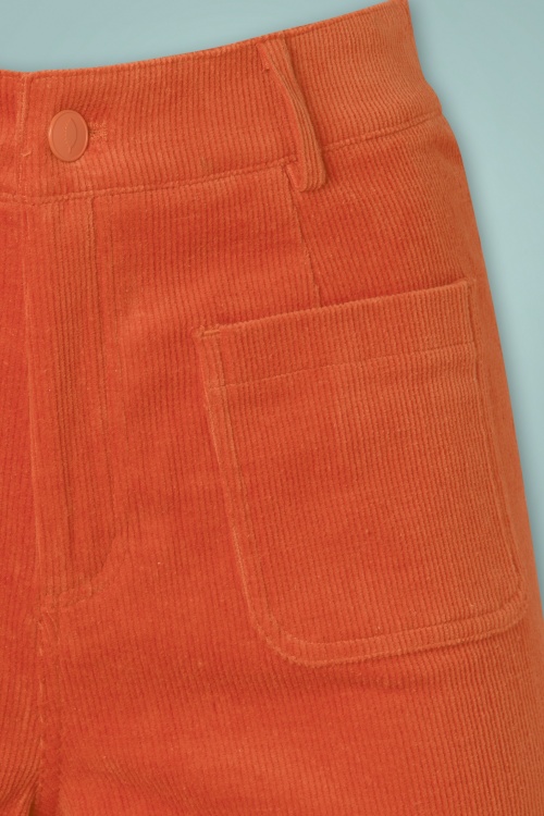 Surkana - Betsy Wide Trousers Années 70 en Orange 3