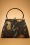 Collectif Clothing Tonya Tiger Bag Années 50 en Noir