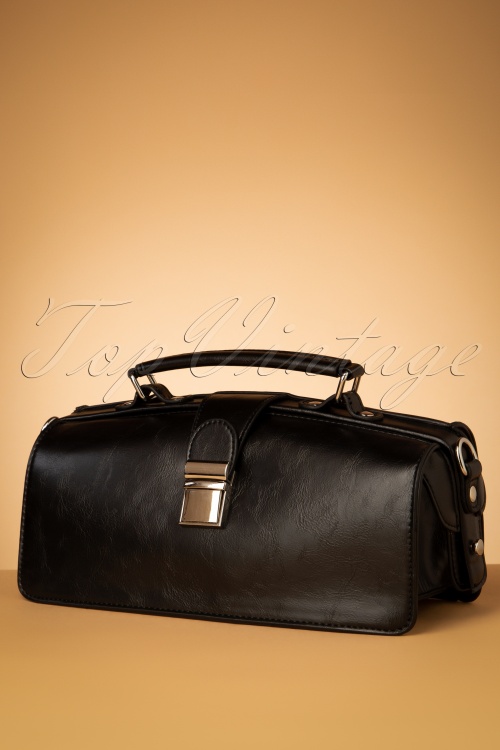 Collectif Clothing  50s Keira Doctors Bag in Black