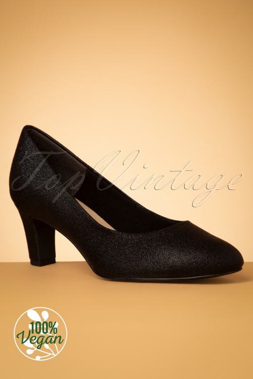 Tamaris - Gia Glam Pumps Années 50 en Noir