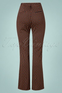 Surkana - 70s Pip High Waist Trousers in Black and Brown 3