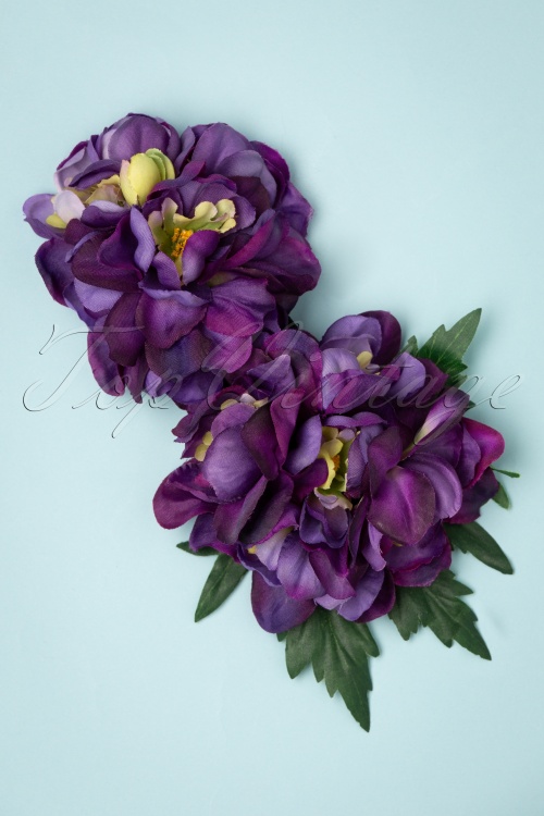 Collectif Clothing - Lucille haarbloem in paars