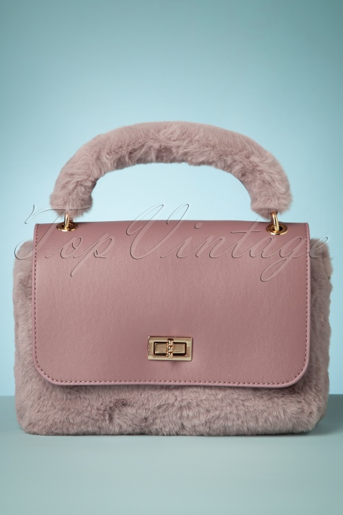 Amici - 50s Hepburn Bag in Dusty Pink