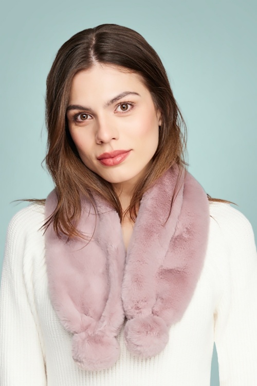 Amici - Hepburn sjaal in dusty roze 2