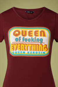 Queen Kerosin - 70s Queen of Everything T-Shirt in Terra 3