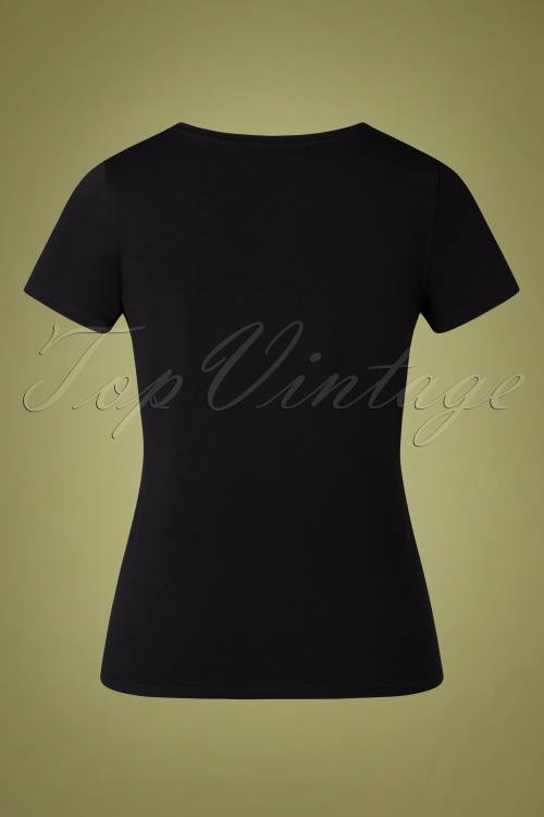 Queen Kerosin - 50s Girls Girls Girls T-Shirt in Black 2