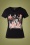 Girls Girls Girls T-Shirt Années 50 en Noir