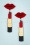 Lipstick Earrings Années 50 en Rouge et Doré