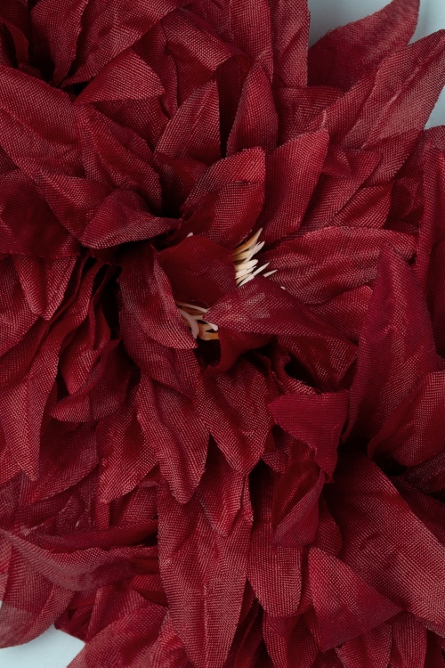 Collectif Clothing - Billie Hair Flower Années 50 en Rouge 2