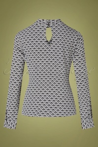 Banned Retro - 60s Paris Top in Black and White 3