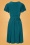 Vintage chic 44168 Swing Dress Teal 220816 010 W