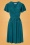 Vintage Chic for TopVintage Sadie Swing Dress Années 50 en Bleu Sarcelle