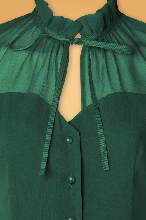 Vixen - VV X Acid Doll blouse in groen 3