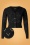 50s Chunky Knit Cardigan in Black