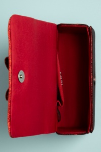 Ruby Shoo - 50s Redondo Handbag in Red Glitter 4