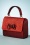 Ruby Shoo Redondo Handbag Années 50 en Paillettes Rouges