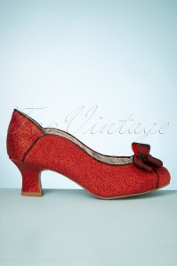 Ruby Shoo - 50s Robyn Pumps in Red Glitter 3
