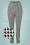 50s Barbara Houndstooth Cigarette Trousers in Black and White