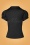 Vixen 42741 Short Puff Sleeve Fitted Blouse Black 220516 608W