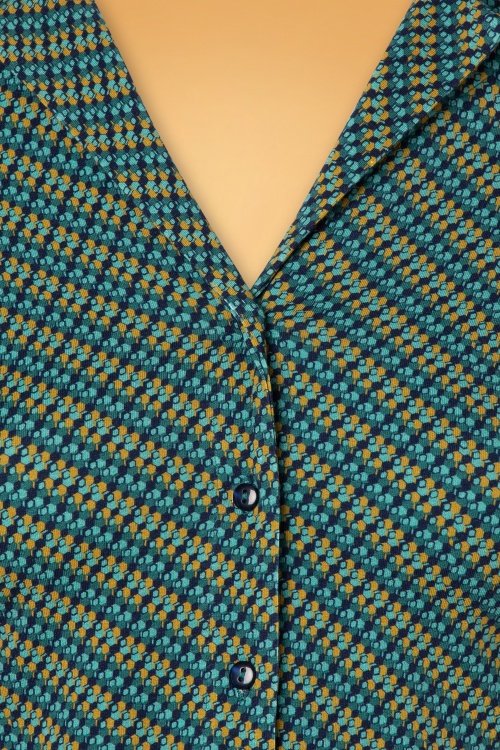 Lykka du Nord - Celeste blouse in marineblauw 3