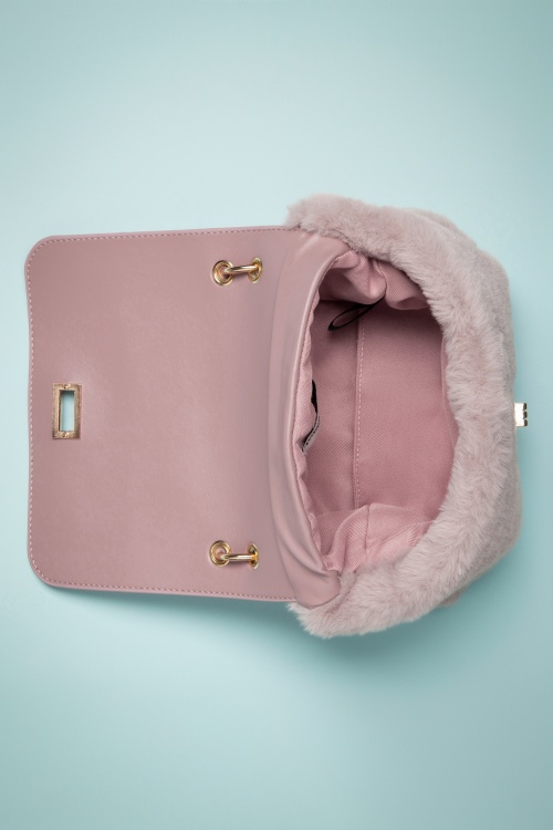 Amici - 50s Hepburn Bag in Dusty Pink 6