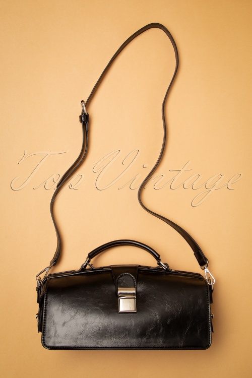 Collectif Clothing - 50s Keira Doctors Bag in Black 2