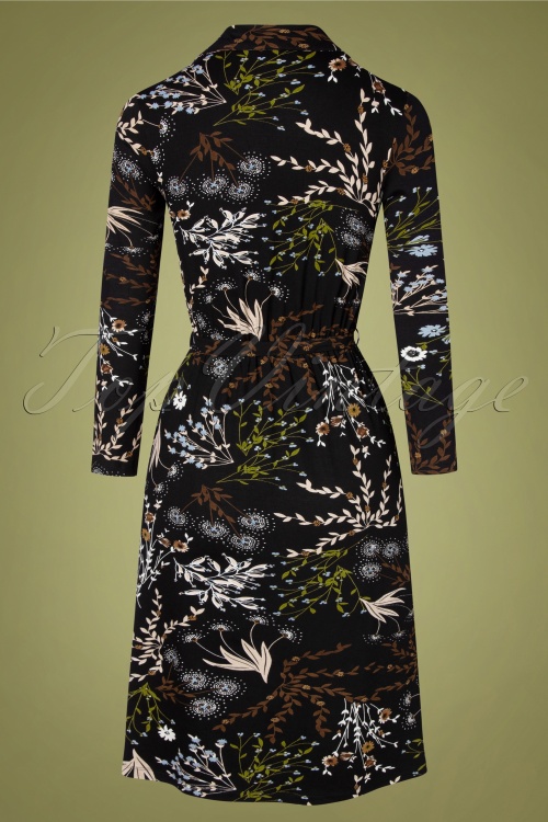 Pretty Vacant - Gertie Forest Dress Années 70 en Noir 5